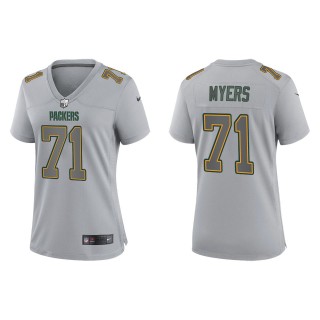 Women's Josh Myers Green Bay Packers Gray Atmosphere Fashion Game Jersey