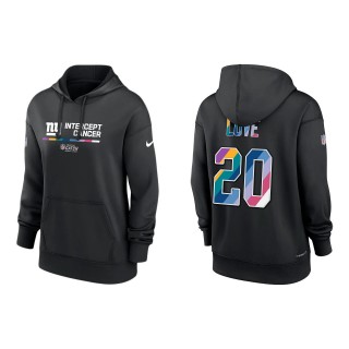 Women's Julian Love New York Giants Black 2022 NFL Crucial Catch Therma Performance Pullover Hoodie
