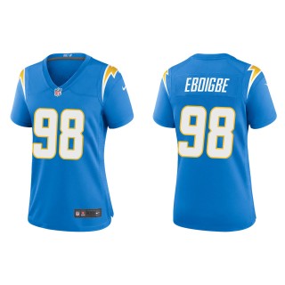 Women's Chargers Justin Eboigbe Powder Blue Game Jersey