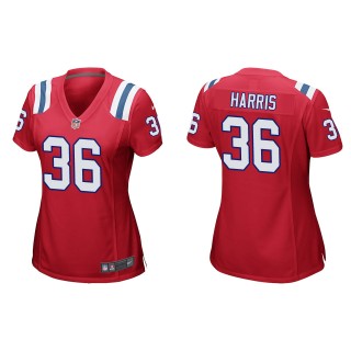Women's New England Patriots Kevin Harris Red Game Jersey