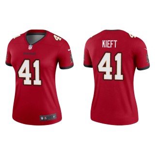 Women's Buccaneers Ko Kieft Red 2022 NFL Draft Legend Jersey