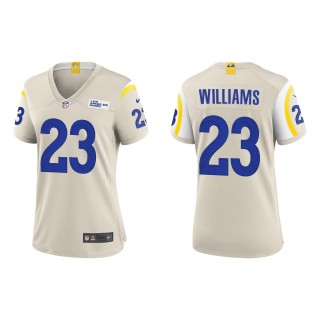 Women's Rams Kyren Williams Bone 2022 NFL Draft Game Jersey