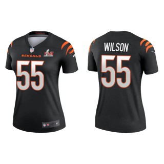 Women's Super Bowl LVI Logan Wilson Bengals Black Legend Jersey