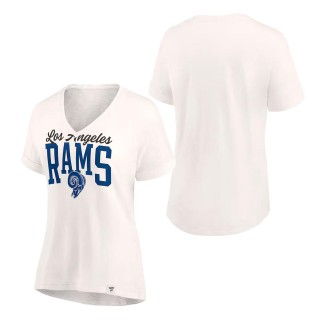 Women's Los Angeles Rams Oatmeal Motivating Force Lightweight T-Shirt