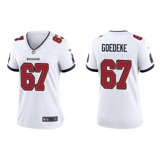 Women's Buccaneers Luke Goedeke White 2022 NFL Draft Game Jersey