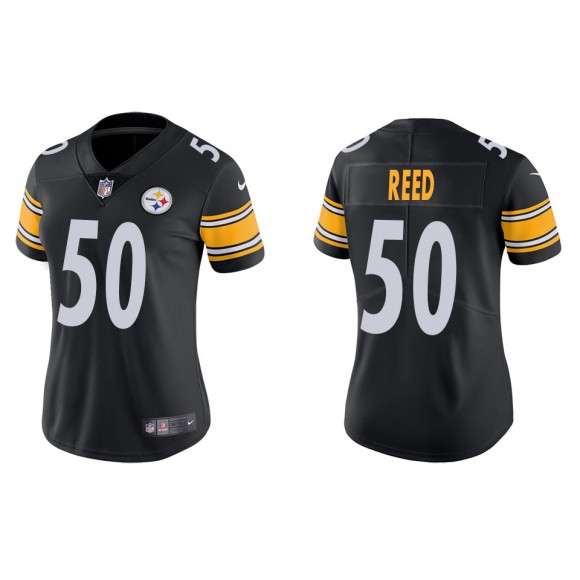 Women's Pittsburgh Steelers Malik Reed Black Vapor Limited Jersey