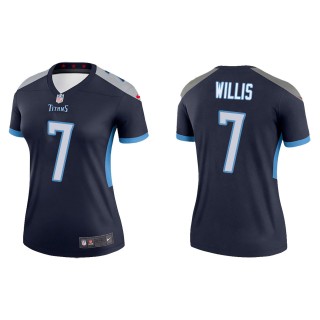 Women's Titans Malik Willis Navy 2022 NFL Draft Legend Jersey