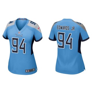 Women's Tennessee Titans Mario Edwards Jr Light Blue Game Jersey