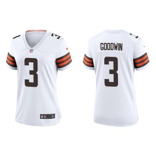 Women's Browns Marquise Goodwin White Game Jersey