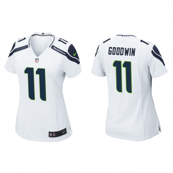Women's Seattle Seahawks Marquise Goodwin White Game Jersey