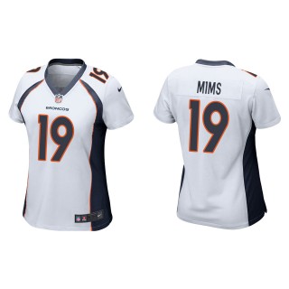 Women's Broncos Marvin Mims White Game Jersey