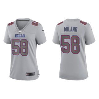 Women's Buffalo Bills Matt Milano Gray Atmosphere Fashion Game Jersey
