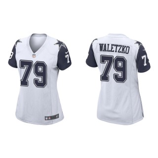 Women's Dallas Cowboys Matt Waletzko White Alternate Game Jersey