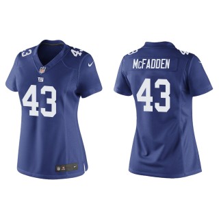 Women's Giants Micah McFadden Royal 2022 NFL Draft Game Jersey