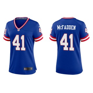 Women's New York Giants Micah McFadden Royal Classic Game Jersey