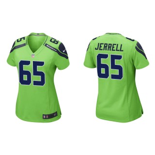 Women's Seahawks Michael Jerrell Neon Green Game Jersey