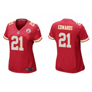 Women's Mike Edwards Red Game Jersey