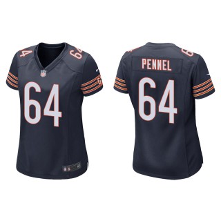 Women's Chicago Bears Mike Pennel Navy Game Jersey