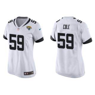 Women's Jaguars Myles Cole White Game Jersey