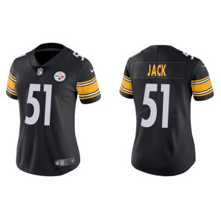 Women's Steelers Myles Jack Black Vapor Limited Jersey