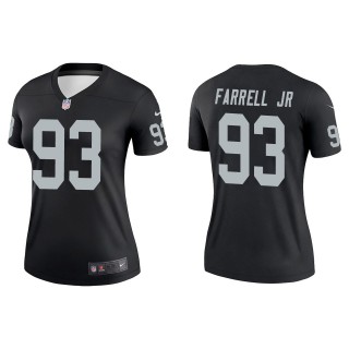 Women's Raiders Neil Farrell Jr. Black Legend Jersey