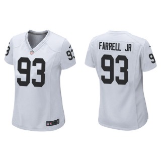 Women's Raiders Neil Farrell Jr. White Game Jersey