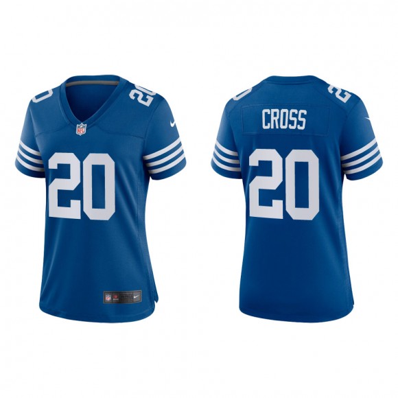 Women's Colts Nick Cross Royal 2022 NFL Draft Alternate Game Jersey