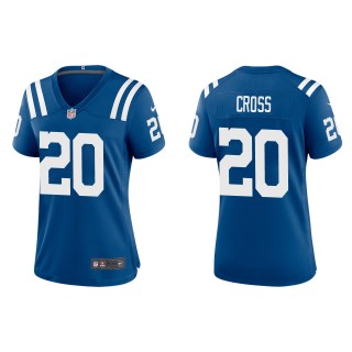 Women's Colts Nick Cross Royal 2022 NFL Draft Game Jersey