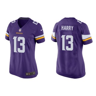 Women's N'Keal Harry Minnesota Vikings Purple Game Jersey