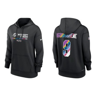 Women's Noah Igbinoghene Miami Dolphins Black 2022 NFL Crucial Catch Therma Performance Pullover Hoodie