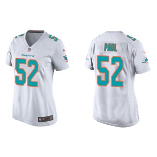 Women's Dolphins Patrick Paul White Game Jersey