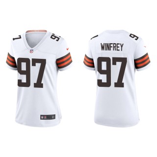 Women's Browns Perrion Winfrey White Game Jersey