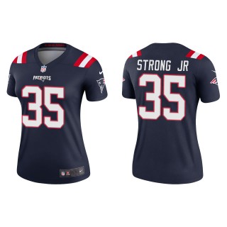 Women's New England Patriots Pierre Strong Jr. Navy Legend Jersey