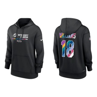 Women's Preston Williams Miami Dolphins Black 2022 NFL Crucial Catch Therma Performance Pullover Hoodie