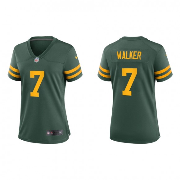 Women's Packers Quay Walker Green 2022 NFL Draft Alternate Game Jersey