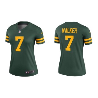 Women's Packers Quay Walker Green 2022 NFL Draft Alternate Legend Jersey
