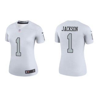DeSean Jackson Jersey Raiders White Color Rush Legend Women's