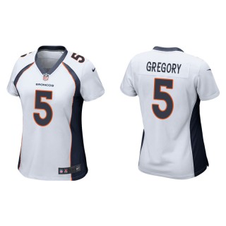 Women's Broncos Randy Gregory White Game Jersey