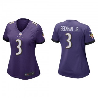 Women's Odell Beckham Jr. Purple Game Jersey