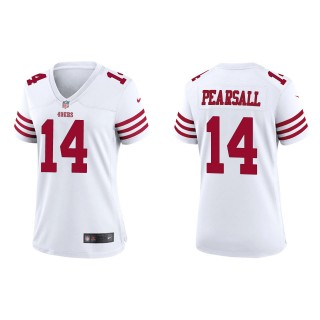 Women's 49ers Ricky Pearsall White Game Jersey