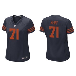 Women's Chicago Bears Riley Reiff Navy Throwback Game Jersey