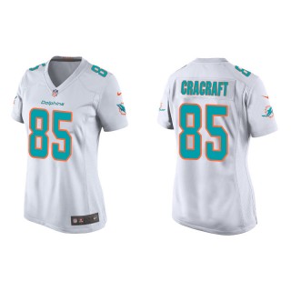 Women's Dolphins River Cracraft White Game Jersey