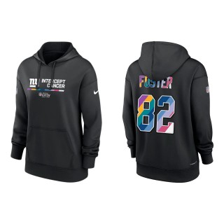 Women's Robert Foster New York Giants Black 2022 NFL Crucial Catch Therma Performance Pullover Hoodie