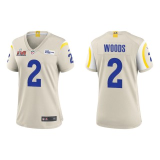 Women's Super Bowl LVI Robert Woods Rams Bone Game Jersey