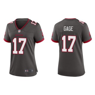 Women's Buccaneers Russell Gage Pewter Alternate Game Jersey