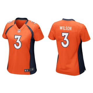 Women's Broncos Russell Wilson Orange Game Jersey