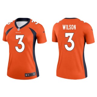 Women's Broncos Russell Wilson Orange Legend Jersey