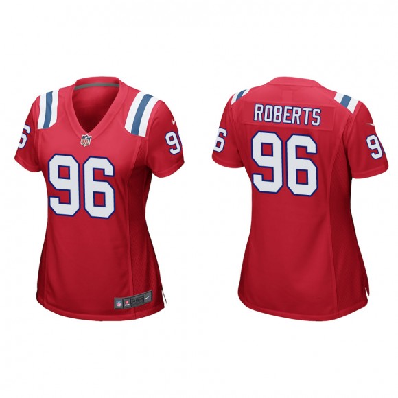 Women's New England Patriots Sam Roberts Red Game Jersey