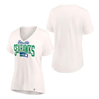 Women's Seattle Seahawks Oatmeal Motivating Force Lightweight T-Shirt