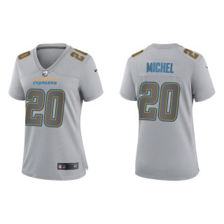 Women's Los Angeles Chargers Sony Michel Gray Atmosphere Fashion Game Jersey